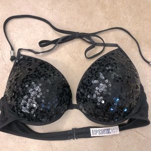 Victoria’s Secret PINK Push Up Sequins bikini top